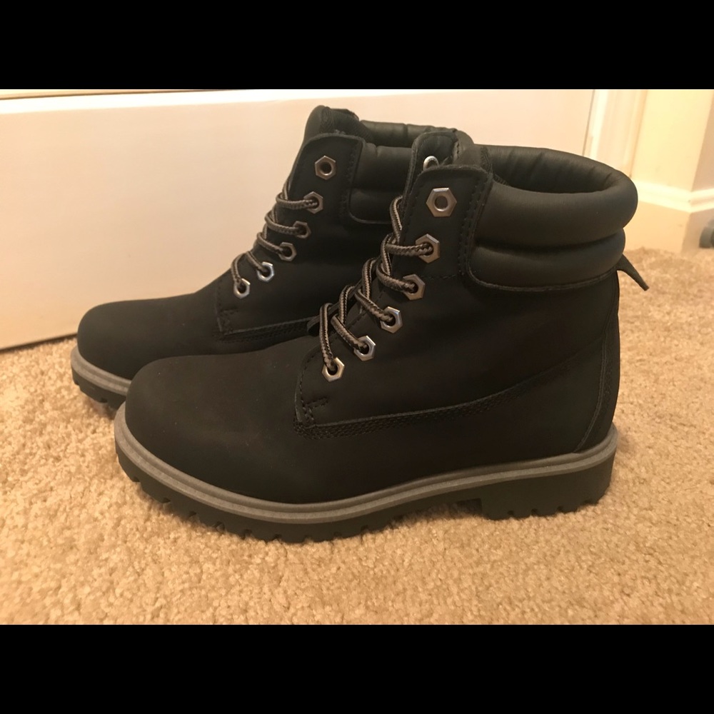 Timberland lookalike Black Work/Hiker Boots